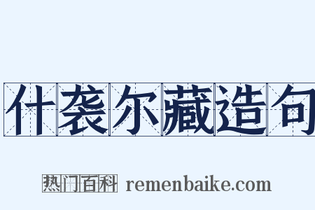 什袭尔藏造句是什么意思的图片